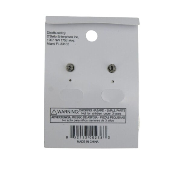 DBello Accessories Leopard Oval Rhinestone Drop Earrings For Women - Picture 2 of 2